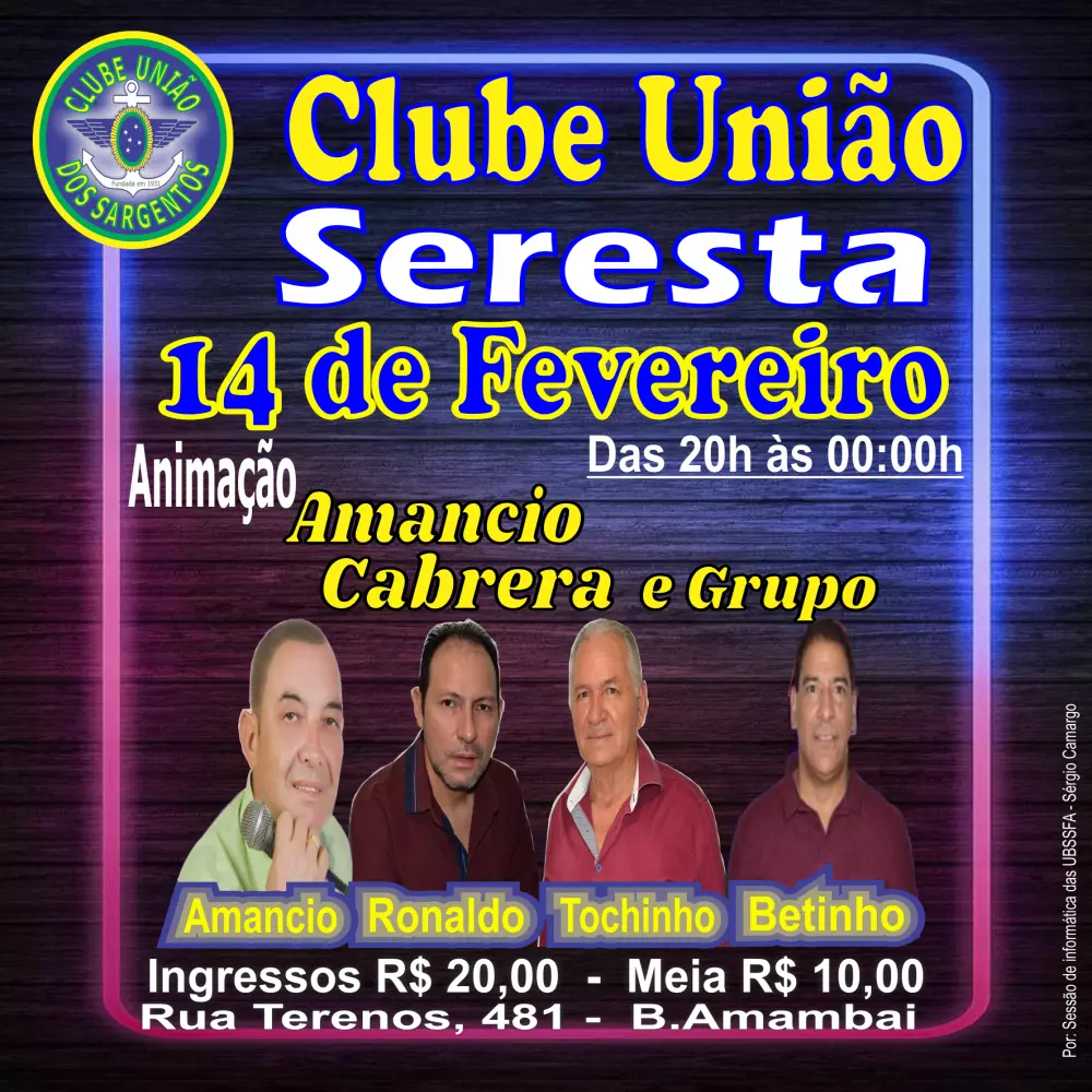 Seresta do Clube União 14/02/2024